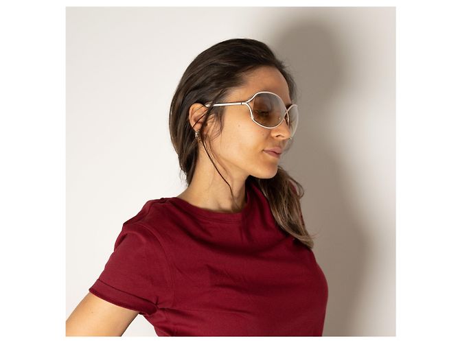 Tom Ford Rickie Acetato MA Oversized Bianco - Ansicht 3