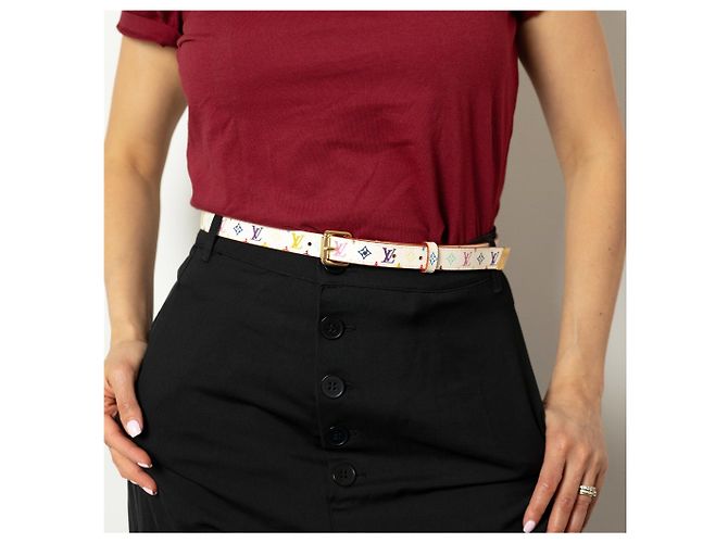 Louis Vuitton Thin Belt Murakami Canvas 80/32 Multicolor Multiple colors - view 2