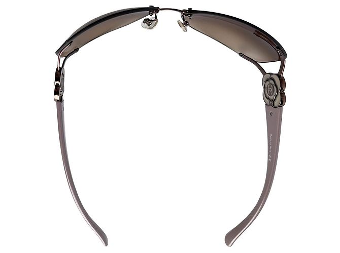 Chanel Gafas de sol de acetato Camelia Shield moradas Púrpura - vista 9