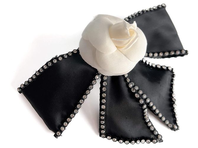 Timeless Chanel Camellia Seidenhaarschmuck bicolor Mehrfarben - Ansicht 2