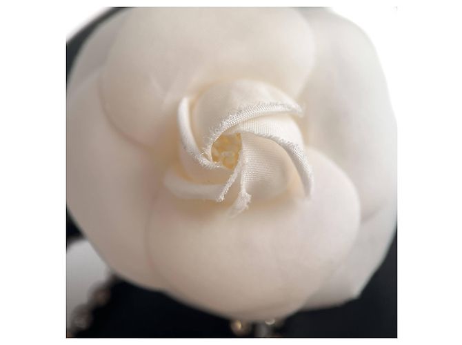 Timeless Chanel Camellia Seidenhaarschmuck bicolor Mehrfarben - Ansicht 7