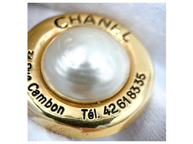 Chanel Orecchini in metallo e perle finte 31 Rue Cambon - vista 8