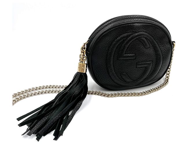 Gucci Cámara de Cuero Disco Soho Bandolera Negra Negro - vista 4