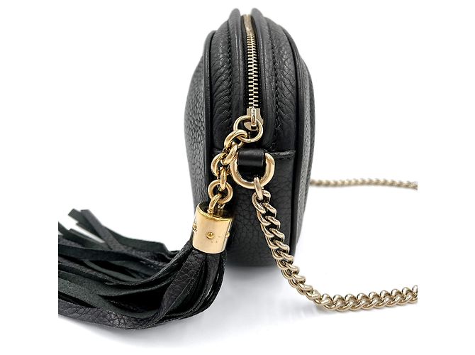Gucci Cámara de Cuero Disco Soho Bandolera Negra Negro - vista 6