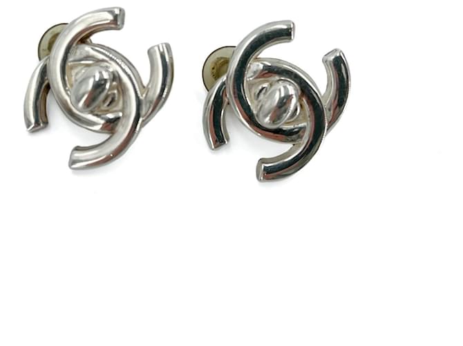 Timeless Chanel CC Silver Silberohrringe - Ansicht 4