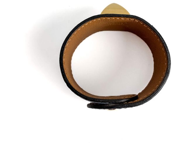 Hermès Bracciale in pelle esotica Medor 16 cm Blu - vista 7