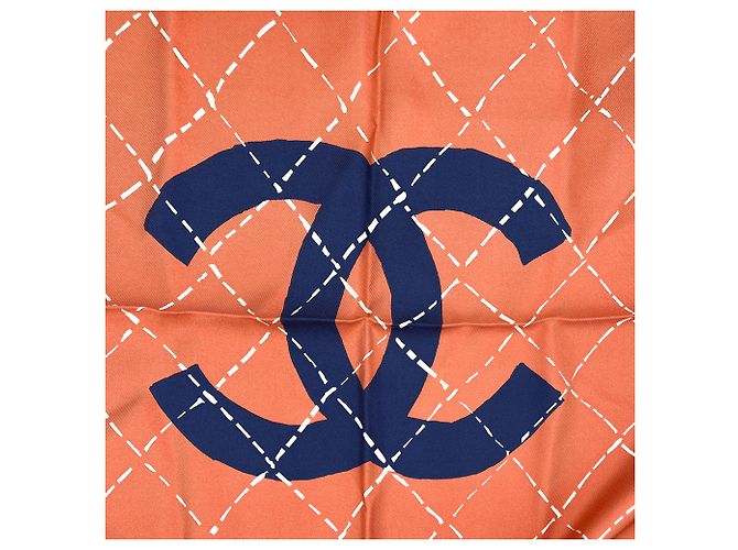 Chanel CC Seidenschal Staubrosa - Ansicht 5