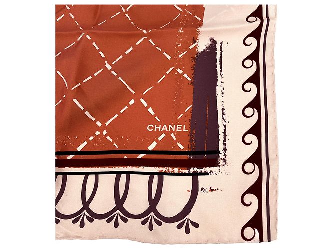Chanel CC Seidenschal Staubrosa - Ansicht 6