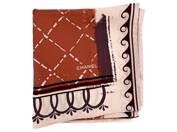 Chanel CC Seidenschal Staubrosa - Ansicht 8