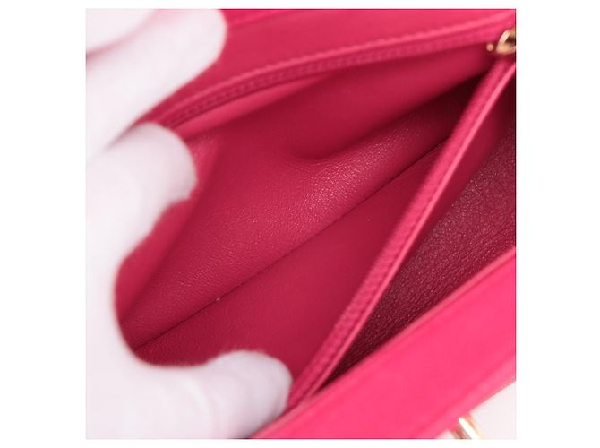 Chanel Borsa piccola in pelle caviar trapuntata Affinity rosa - vista 13