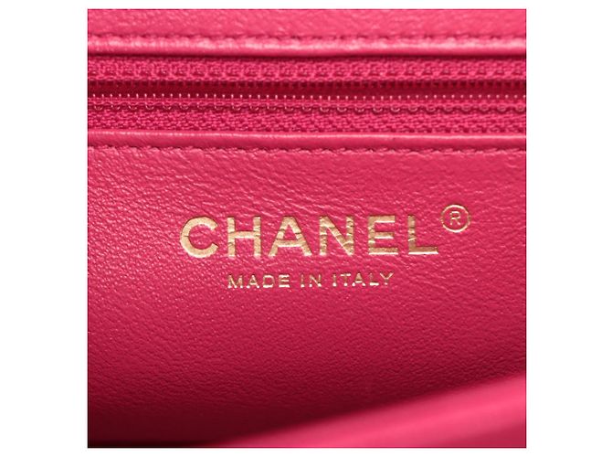 Chanel Borsa piccola in pelle caviar trapuntata Affinity rosa - vista 17