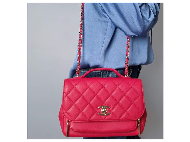 Chanel Borsa piccola in pelle caviar trapuntata Affinity rosa - vista 2
