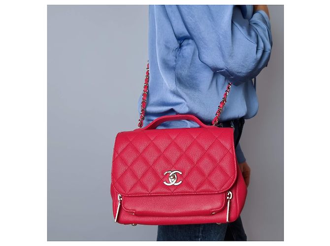Chanel Borsa piccola in pelle caviar trapuntata Affinity rosa - vista 3