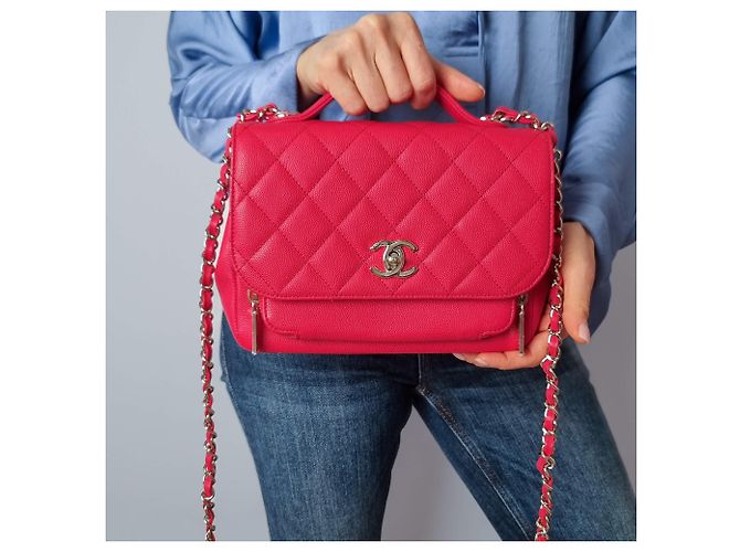 Chanel Borsa piccola in pelle caviar trapuntata Affinity rosa - vista 4