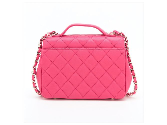 Chanel Borsa piccola in pelle caviar trapuntata Affinity rosa - vista 6
