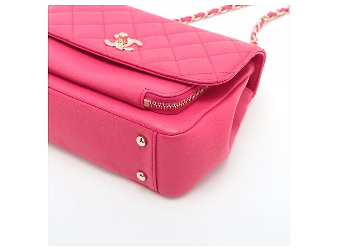 Chanel Borsa piccola in pelle caviar trapuntata Affinity rosa - vista 7