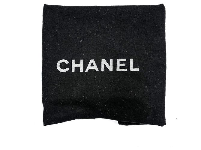 Chanel Stivali piatti in pelle e velluto CC 41 neri Nero - vista 10