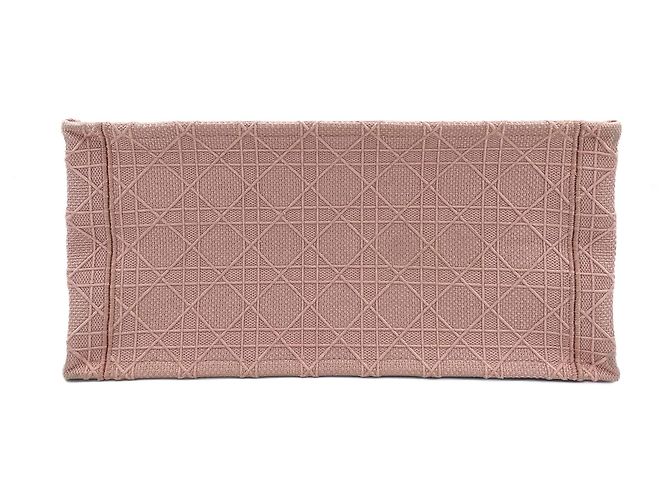 Dior Mittelgroße bestickte Canvas-Tasche Book Tote in Pink - Ansicht 8