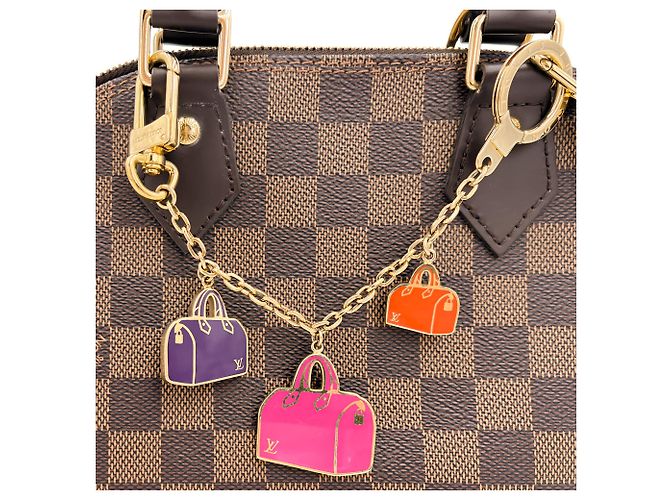 Louis Vuitton Charm in ottone Emanel Iconic Speedy Multicolore - vista 2