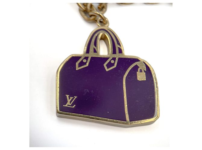 Louis Vuitton Charm in ottone Emanel Iconic Speedy Multicolore - vista 6