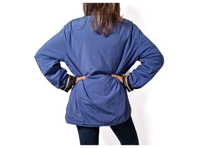 Hermès Giacca reversibile in seta pronta da indossare blu navy - vista 4