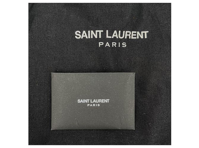 Saint Laurent Clutch in pelle Kate con patta rossa Rosso - vista 9