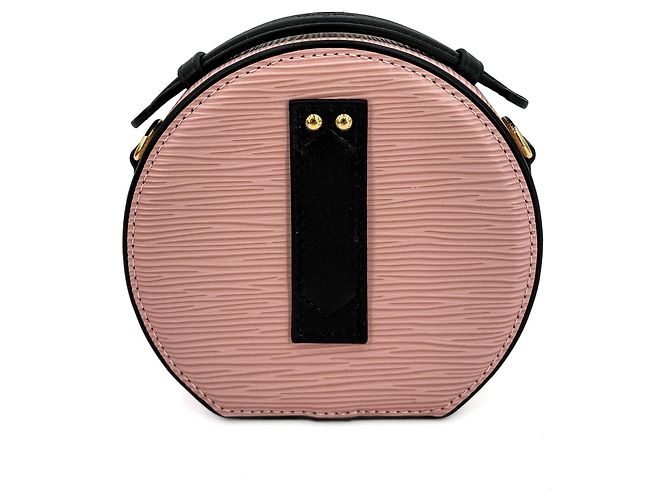Louis Vuitton Scatola Cappello Epi Pelle 2-Vie Crossbody Rosa & Nero - vista 6