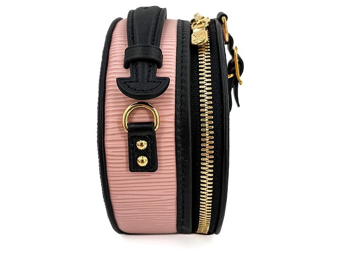 Louis Vuitton Scatola Cappello Epi Pelle 2-Vie Crossbody Rosa & Nero - vista 7