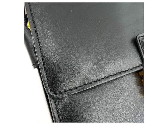 Etro Borsa a spalla in pelle arcobaleno nera Nero - vista 10
