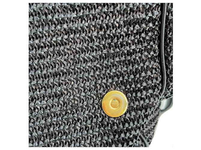 Sicily Dolce & Gabbana Borsa a mano in rafia extra large con manico nero Sicilia - vista 11