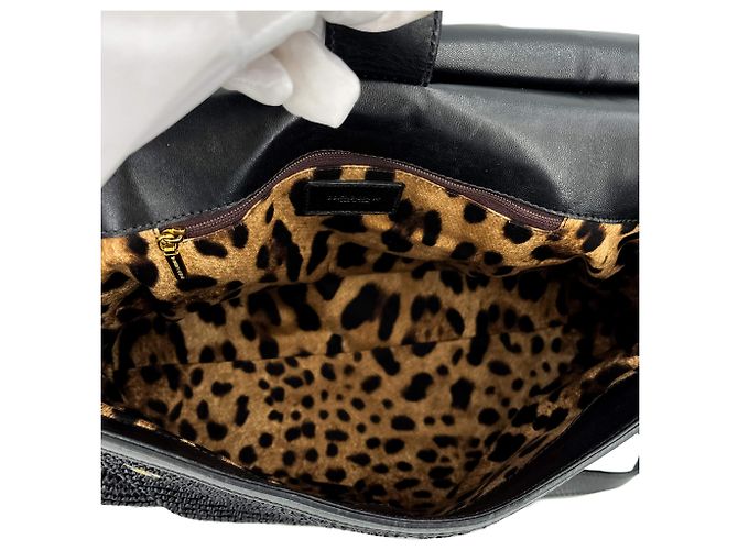 Sicily Dolce & Gabbana Borsa a mano in rafia extra large con manico nero Sicilia - vista 12