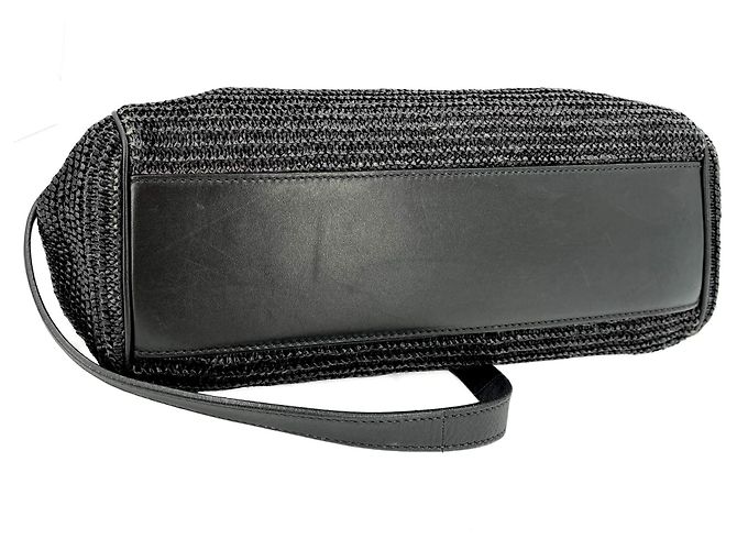 Sicily Dolce & Gabbana Borsa a mano in rafia extra large con manico nero Sicilia - vista 7