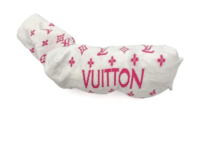 Louis Vuitton Leder-Sneaker mit Socken 39 Monogram Weiß - Ansicht 15