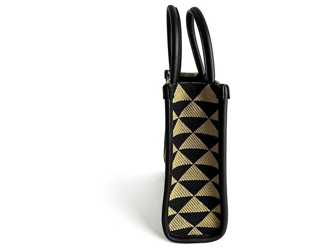 Prada Mini Poliestere 2 Vie Crossbody Bicolore Multicolore - vista 7