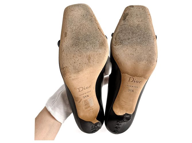 Dior Pumps in pelle 38 1/2 neri Nero - vista 7