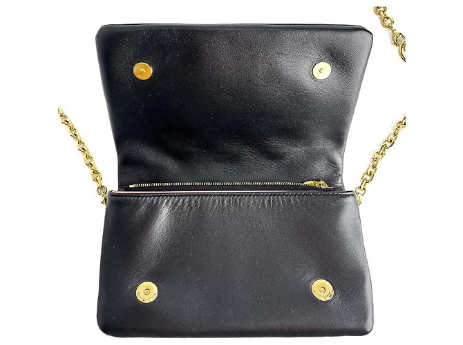Coussin Louis Vuitton Cuscino Pochette Monogramma Embossato Pelle 3 Modi Messenger Crossbody Nero - vista 11
