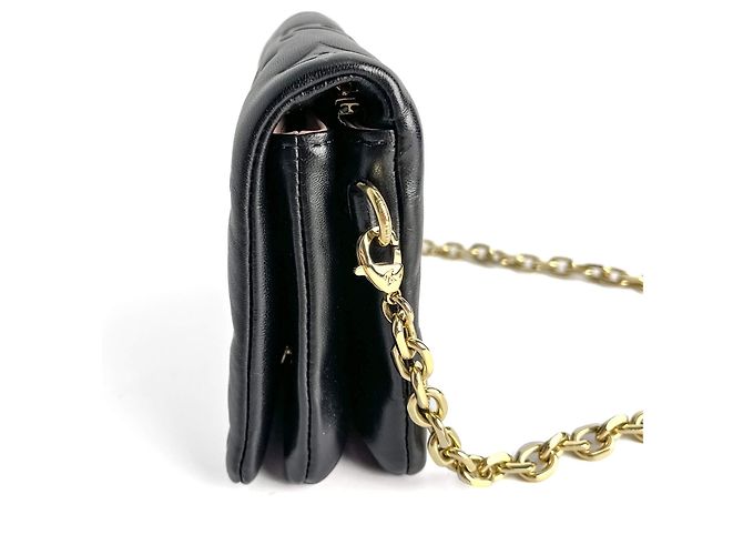 Coussin Louis Vuitton Cuscino Pochette Monogramma Embossato Pelle 3 Modi Messenger Crossbody Nero - vista 9