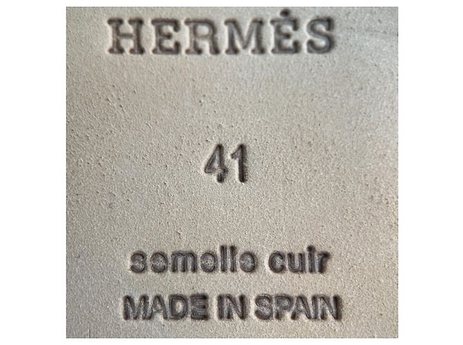 Hermès Flache Espadrille aus Canvas 41 Rosa Mehrfarben - Ansicht 11