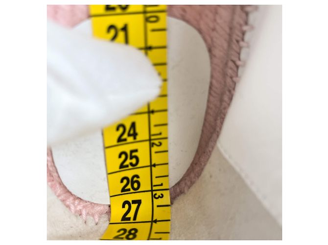 Hermès Flache Espadrille aus Canvas 41 Rosa Mehrfarben - Ansicht 12