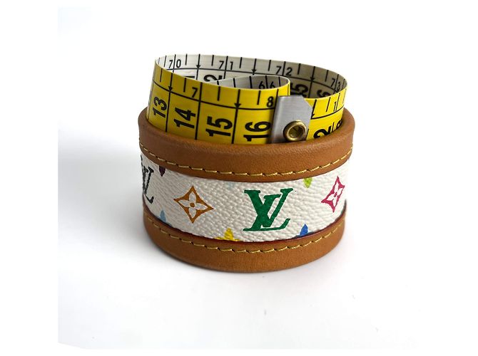 Louis Vuitton Wrap Murakami Mehrfarbiger Lederarmband Größe S Mehrfarben - Ansicht 13