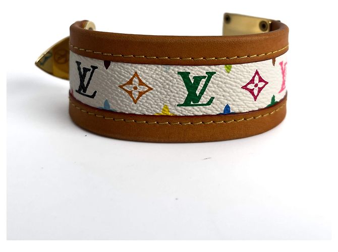 Louis Vuitton Wrap Murakami Mehrfarbiger Lederarmband Größe S Mehrfarben - Ansicht 4