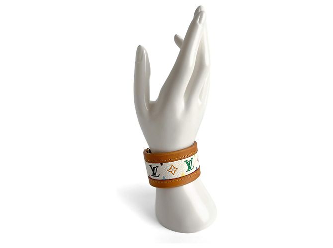 Louis Vuitton Wrap Murakami Mehrfarbiger Lederarmband Größe S Mehrfarben - Ansicht 5