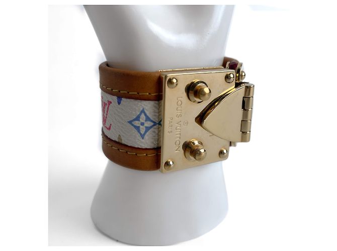 Louis Vuitton Wrap Murakami Mehrfarbiger Lederarmband Größe S Mehrfarben - Ansicht 7