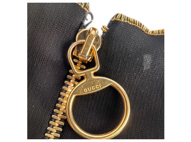 Gucci Verschlungenes Mini-Stoffkleid 36 schwarz - Ansicht 10