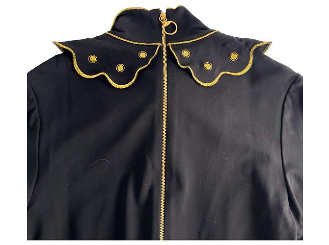 Gucci Verschlungenes Mini-Stoffkleid 36 schwarz - Ansicht 5