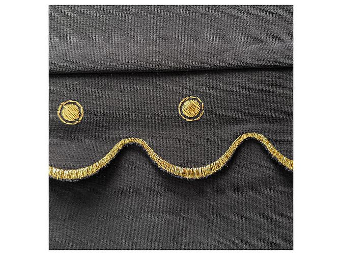Gucci Verschlungenes Mini-Stoffkleid 36 schwarz - Ansicht 7