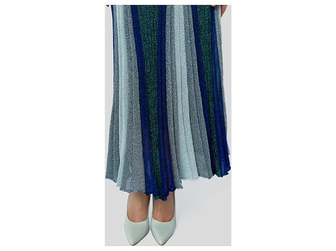 Missoni Lurex-Stoffrock 36 Metallisch - Ansicht 5