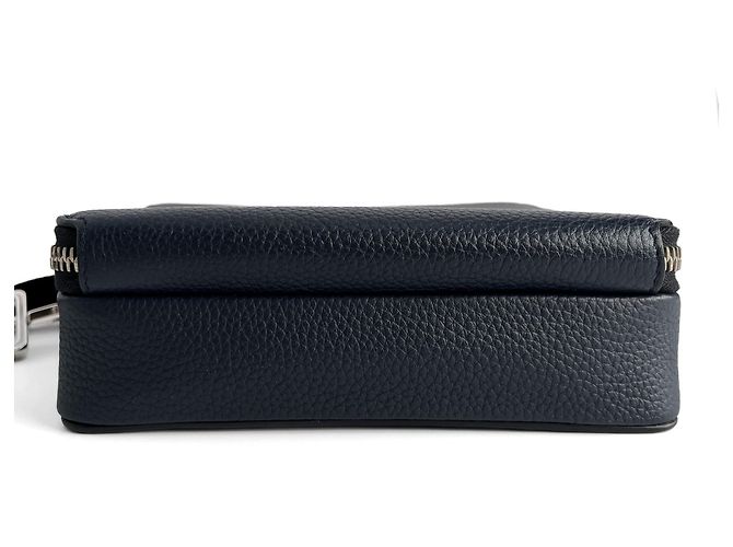 Dior x Shawn Stussy Borsa a tracolla in pelle 2 vie blu - vista 7