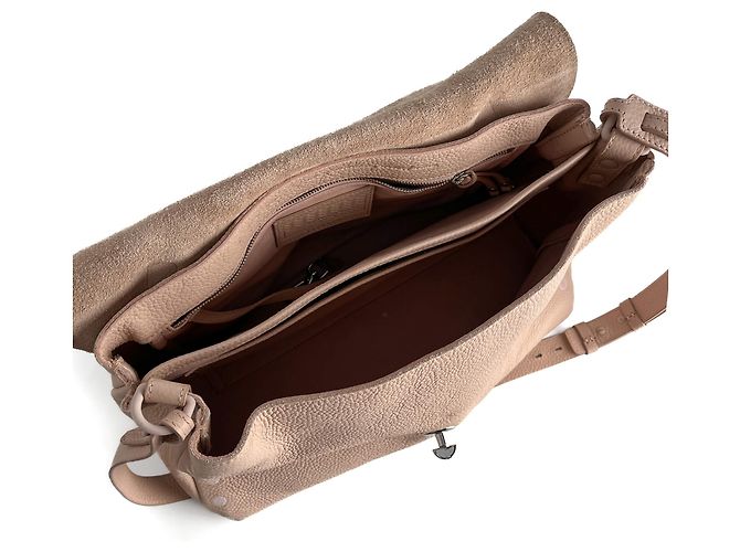 Zanellato Bolso mensajero Postina Medium de cuero, 2 formas, rosa - vista 10