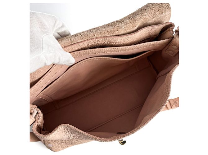 Zanellato Bolso mensajero Postina Medium de cuero, 2 formas, rosa - vista 11